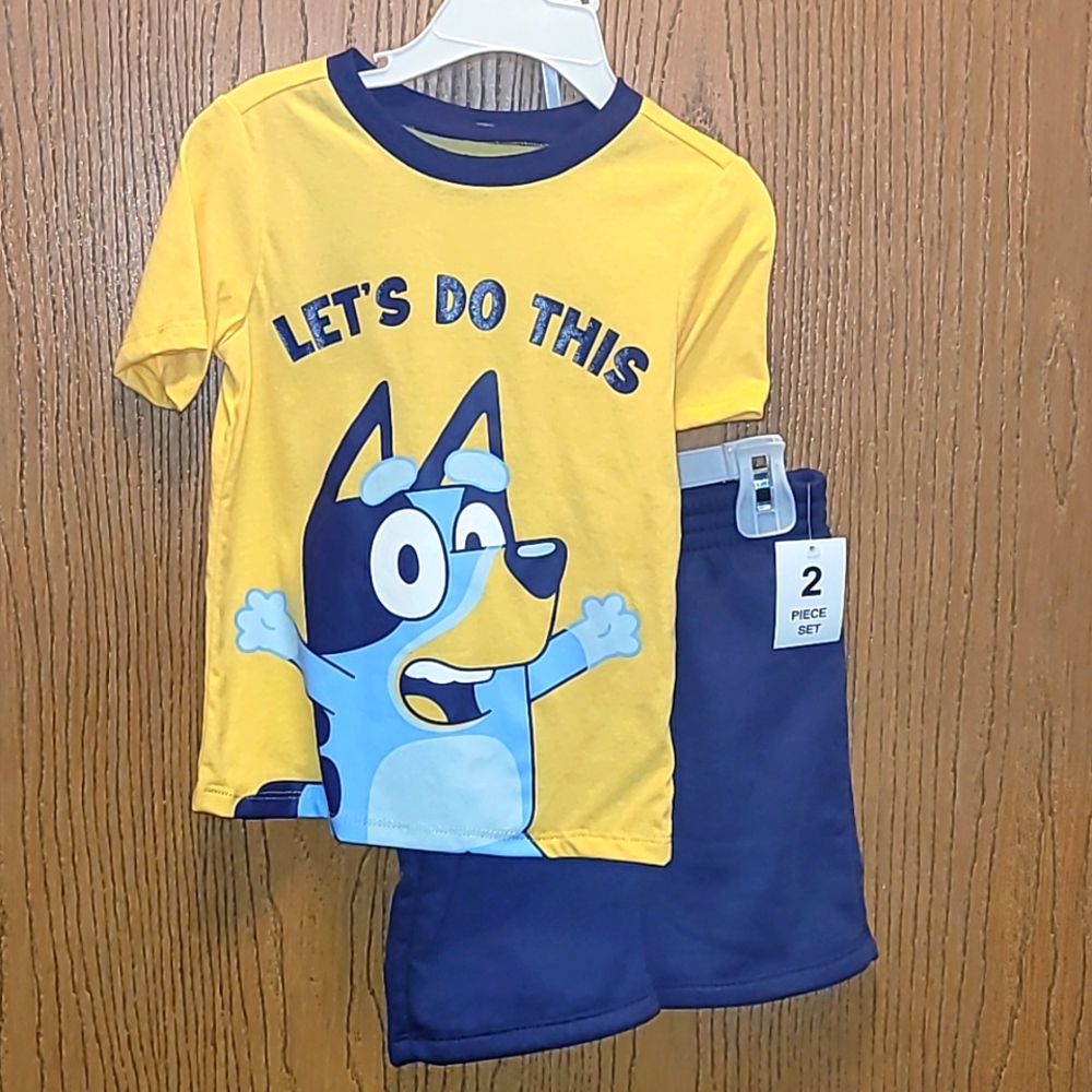BLUEY 2 PIECE SHORTS AND TEE SET 3T